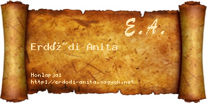 Erdődi Anita névjegykártya